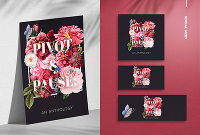 Flower Typography branding design flyer flyer design illustration invitation invitation card invitation design poster design typography