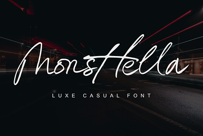 Monsttella animation branding brush design graphic design illustration lettering logo script typography