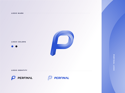 Perfinal logo blue logo infiniteloop infinity infinity logo logo logo design logodesign logotype mobius mobius icon mobius logo mobius strip p emblem p icon p logo strip strip logo twist twist p twisted