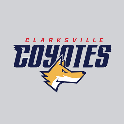 Clarksville Coyotes Rebrand Project baseball identity design logo design sports design type design