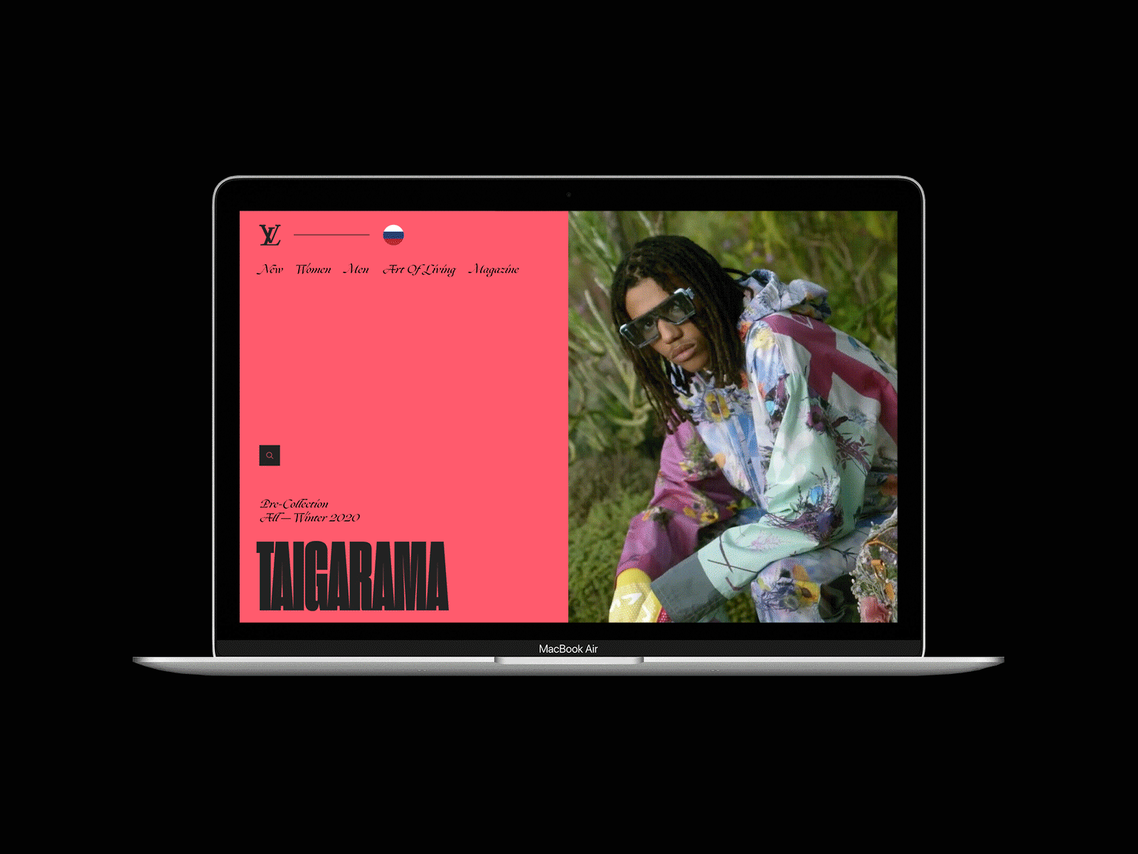 Louis Vuitton online store notion branding design e shop e store fashion interface layout minimal online shop online store typography ui ux website