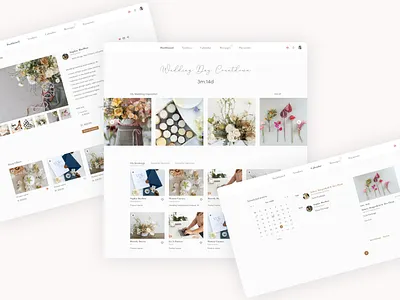 Wedding Flower shop app bouquet bridal dashboad design ecommerce flowers market marketplace shop ui ux web website wedding