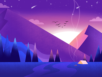 Twilight illustration digital art digital illustration digitalart illustration procreate