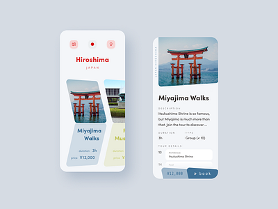 Tours App tours travel travel app ui uidesign