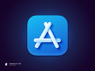 The App Store Icon (macOS Big Sur) 3d big sur icon macos madeinaffinity wwdc