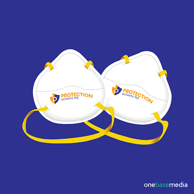 Protection Screens Logo branding covid 19 designer face masks logo design website
