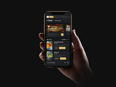 Restaurant mobile app (PWA) android app application branding design desktop food food and drink gold ios minimal mobile pwa restaurant smartphone tablet ui ux webdesign website