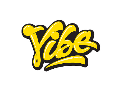 Vibe custom lettering custom type hand lettered hand lettering lettering logotype type