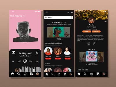 Soundcloud App Redesign app application ui design mobile app mobile ui music music player soundcloud ui ui design