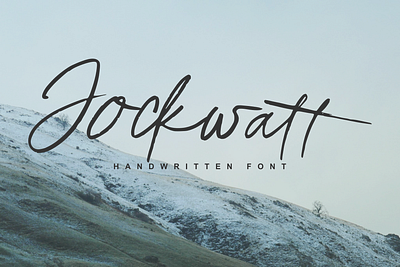 Jockwatt - Handwritten Font best brush design font hand lettered font lettering logo logotype painted script