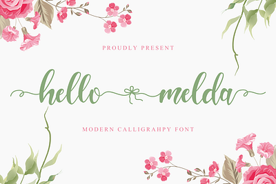 Hello Melda Modern Caligraphy best branding design font hand lettered font lettering logo logotype script typography