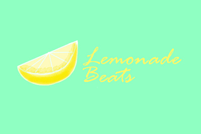 Lemonade Beats - Digital Painting Logo Concept aesthetic digital painting logo minimalism simple summer typography vector warm