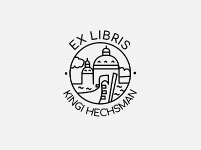 Personal ex libris branding design designer ex libris exlibris exlibris design flat illustration logo logodaily logodesign logotype minimal personal brand vector venice venice design