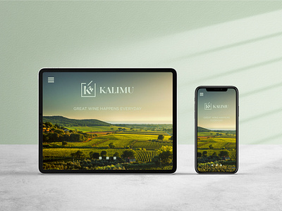 Digital designs for Kalimu Vineyards app design brand creation branding designstudio digital digital design digital designer grape graphicdesign green logos mobile mobile design mobile designer vineyard webdesign wine