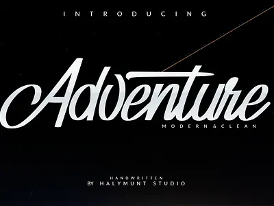 Adventure / Typeface typography