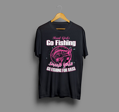 Real Girls Go Fishing Smart Girls.... fish fish logo fisherman fishes fishing smart girls fishing t shirt