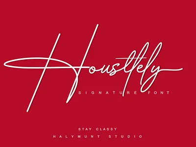 Housttelly / Signature Style typography