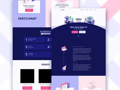 Landing Page design illustration interface ui vector web
