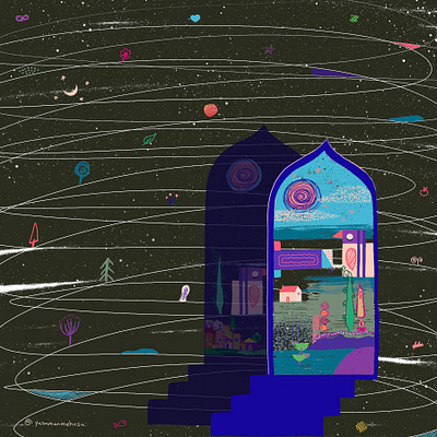 To the Space art design digital painting graphic art graphics illustration illustration art illustrator painting
