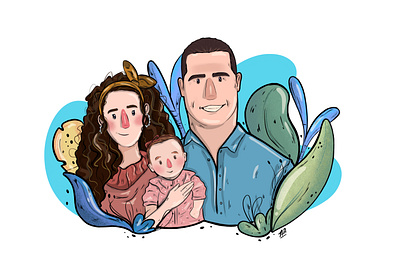 Family Illustration art colors couple couple illustration digital art digital illustration family illustration procreate