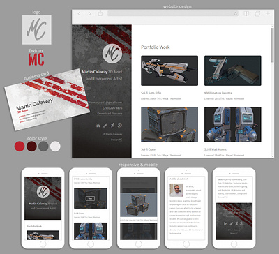 3D Portofolio - Martin art branding design icon illustration illustrator logo ui ux website