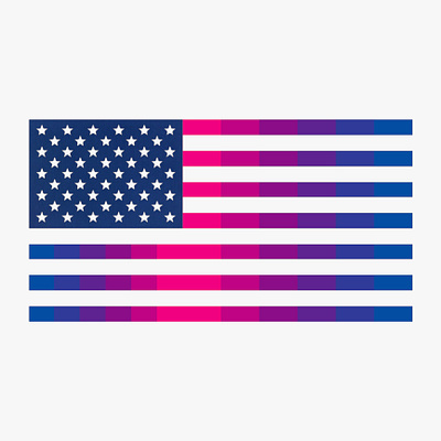 Bisexual stars and stripes forever (American flag) america american american flag art bisexual bisexual community bisexual flag bisexual pride bisexuality digital digital art equality flag lgbt lgbt community lgbtq lgbtqia mixed media pride stars and stripes