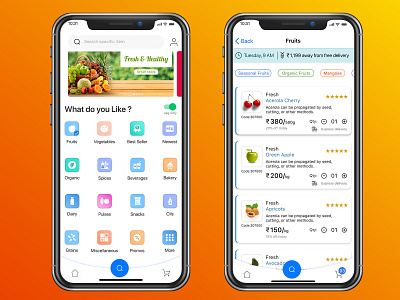 Grocery Shopping Mobile UI mobile app design ui ui design ux uxdesign
