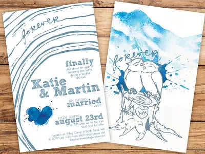 Wedding Invite - Print art design illustration illustrator lettering typography vector