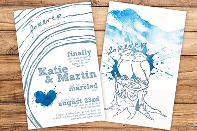 Wedding Invite - Print art design illustration illustrator lettering typography vector