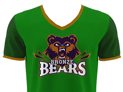 BronzeBearstee bear icon illustration sports design sports logos sportswear team tshirt vector