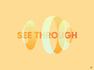 See Through icon illustration logo minimal vector