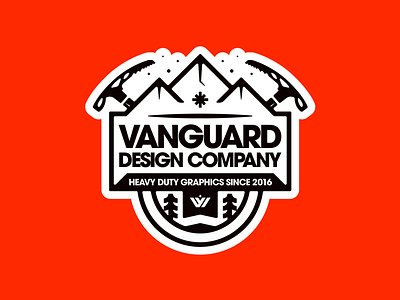 VDC Red Badge (2 of 3) badge badgedesign badgedesigns badgemaker ice logo logodesign logodesigns mountain mountainbadge nature outdoor outdoorbadge outdoors patch patchdesign pickaxe snow vanguarddesignco