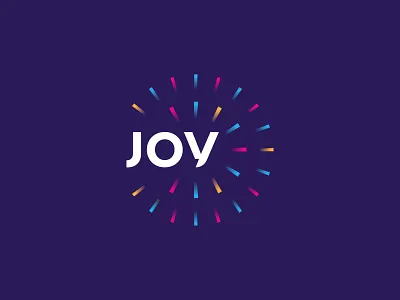 JOY Forum Logo brand branding conference design fireworks icon logo logo design logotype mark minimal