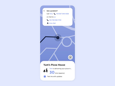 Daily UI 020 Location Tracker app dailyui design flat minimal ui ux