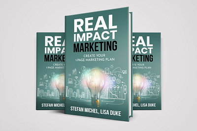 Cover for "Real Impact" management book series banner design billbord design book cover book cover design branding business card cover art flyer design