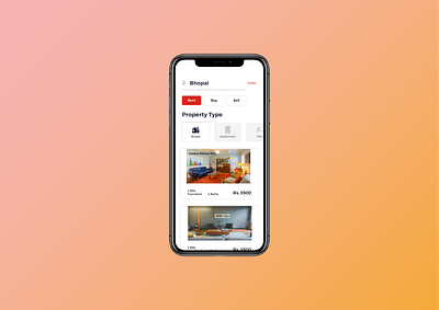Magic Bricks app design design home housing interaction interface mobile app mobile application mobile ui rent rental ui ui design