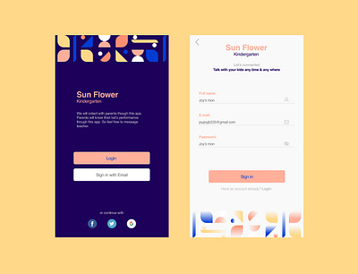 Daily UI 001 app dailyui design flat gradient illustration illustrator sketch ui ux vector web