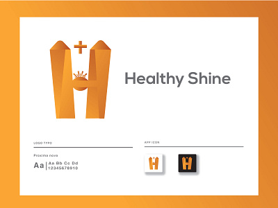 HealthyShine Gradient Modern Logo abstract agency app brand identity branging corporate creative h letter logo logo logo design logo design branding logo designer logo lover logo mark logo trends 2020 logofield logoflow logofolio logoforsale modern