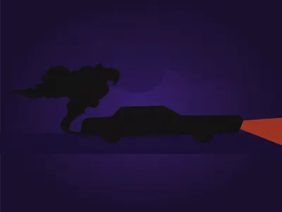 Midnight_Drive car car lights cartoon illustration design digital illustration digitalart drive graphicdesign illustration illustrations lights midnight night vector