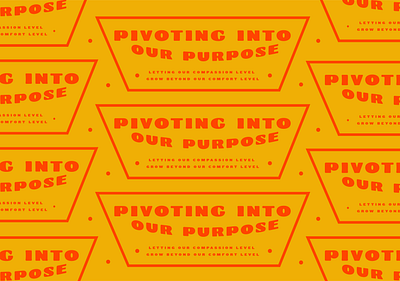 Pivot badge icon lockup pivot purpose sticker two tone type typography vector vintage