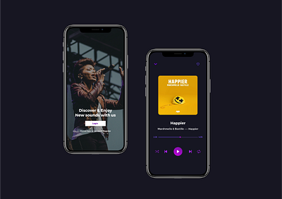 Music Application app design design interaction interface mobile mobile app mobile app design mobile application music songs ui ui design ui designs
