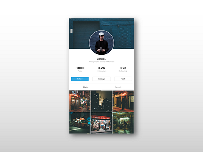 User Profile android app app dailyui ios app profile profile page ui user page user profile ux