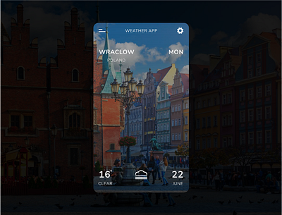 Daily UI 037 (Weather) dailyui ui ux weather
