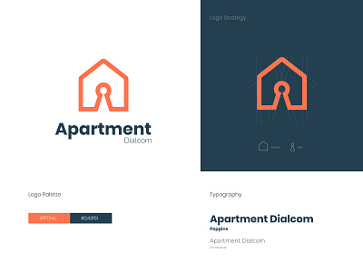 Apartment Logo apartment branding creative home house icon ideas identity key logo minimal minimalist logo negative space residence smart