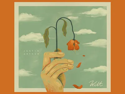 Wilt album album album cover floral flowers hand lettering illustraion lettering music album nature