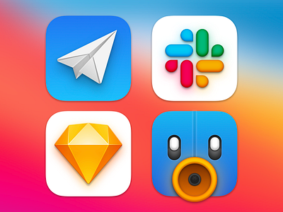 macOS 11 Big Sur icons apple big sur icons macos sketch slack telegram tweetbot