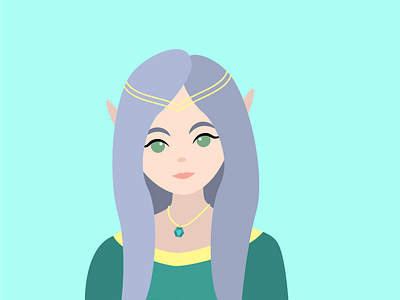 Elf adobe illustrator character design elf fantasy illustration illustrator vector art