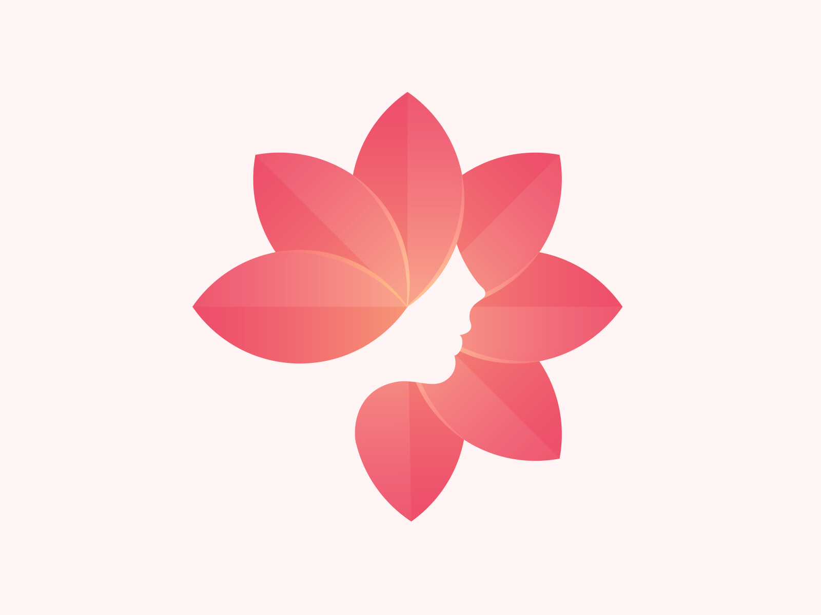 Beauty - Animation animated animated logo animatedgif animation beauty brand clean gif gradient illustration inspiration leaf logo logo design logoanimation logodesign rebound smooth women