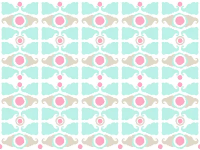 Minty Reflections abstract art design frozen treats fun geometry ice cream ice cream shop illustration mint nostalgia pattern summer twist cone vector