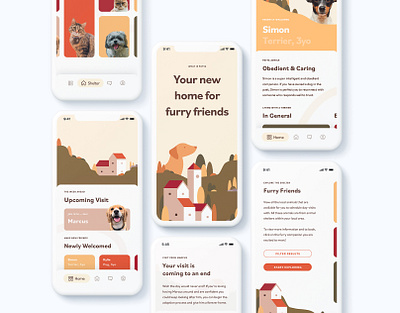 Patta App Design adobexd adoption illustration interface ios app minimalist mobile onboarding pet registration ui design user experience ux ui